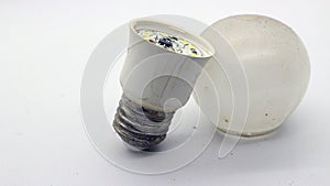 Broken white bulb