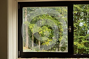 Broken Window after gutting a building