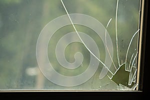 Broken Window after gutting a building