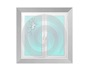 Broken window vector illustration design.