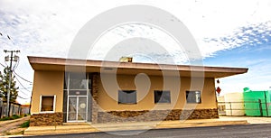 Broken Windows On Small Abandoned Commercial Building