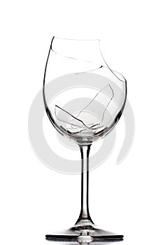 Broken wine glass
