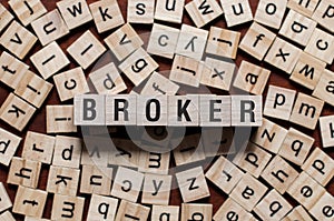 Broker word concept