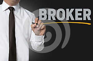 Broker is written by businessman background