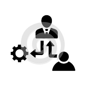 Brokerage, broking, contractor icon. Glyph style vector EPS photo