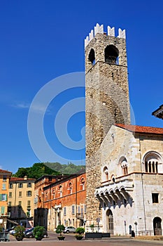 Broletto, old Town Hall of Brescia, Italy photo