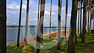 The Brombachsee is the largest reservoir in the Franconian Lake District photo