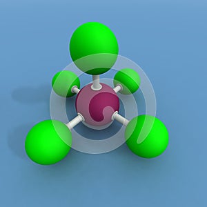 Bromine fluoride molecule photo