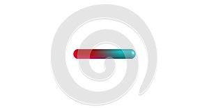 Bromine monochloride molecular structure isolated on white