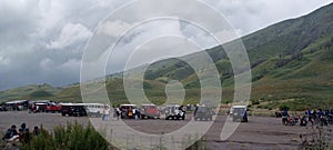 Bromo active volcano in East Java, Indonesia.