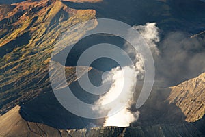 Bromo, Batok and Semeru volcanoes, Java island, Indonesia