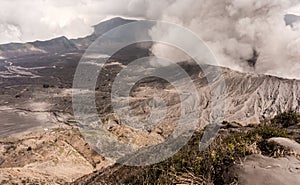 Bromo volcano eruption