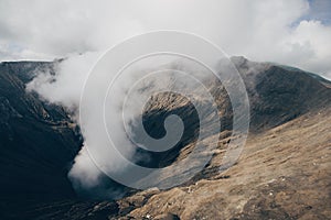 Bromo volcano landscape in Indonesia