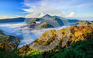 Bromo volcano at sunrise, East Java, Indonesia