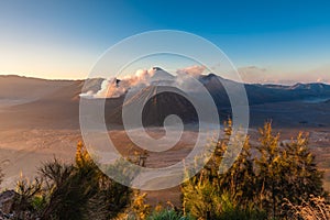 Bromo volcano at sunrise, Java, Indonesia