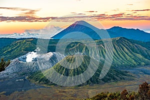 Bromo volcano at sunrise, Java Island, Indonesia