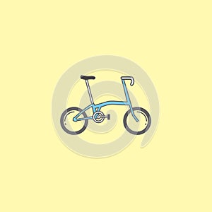 Brompton Bike Vector Illustration