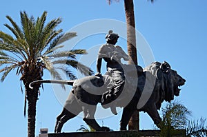 Bronce statue in Palermo