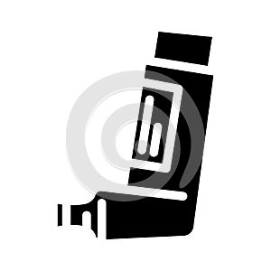 bronchodilators medicines pharmacy glyph icon vector illustration photo