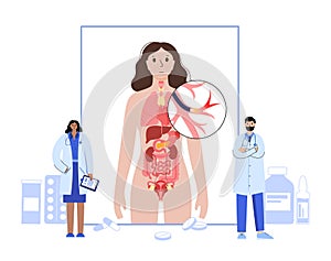 Bronchoscopy procedure concept photo