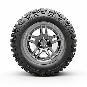 Broncobronco Rt All Terrain Tire Design - Detailed Texture And Realistic Rendering