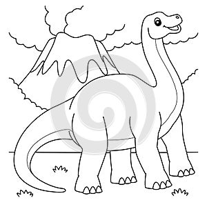 Brontosaurus Coloring Page for Kids