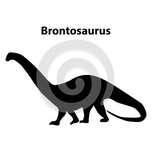 Brontosaurus dinosaur silhouette