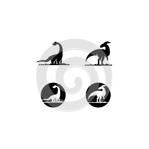 Brontosaurus logo template