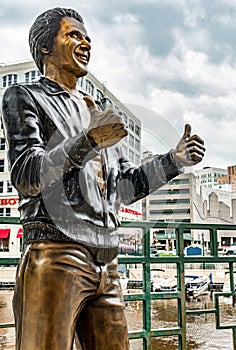 The Bronz Fonz In Downtown Milwaukee Wisconsin