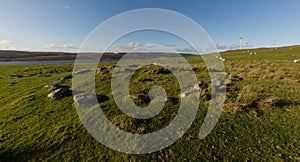 Bronze Age burial mound at Llyn Brenig Reservoir Wales