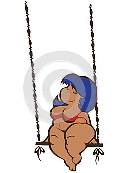 Bronze bbw on seesaw photo