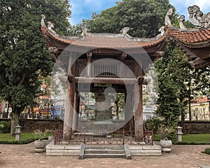 Bronze Bell in the Fifth Courtyard of the Temple of Literature, Hanoi, Vietam.