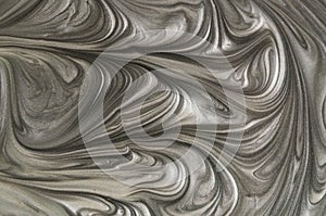 Bronze, blue and gold marble pattern. Liquid abstract background.