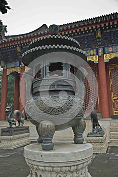 Bronze caldron at the Summer Palace, Beijing, China