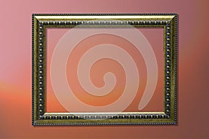 Bronze colour metal frame