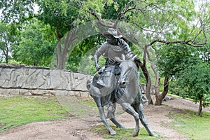 Bronze Cowboy sculpture