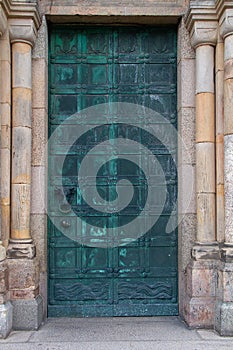 Bronze door of cathedral