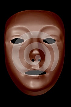 Bronze Drama Mask with Eyes