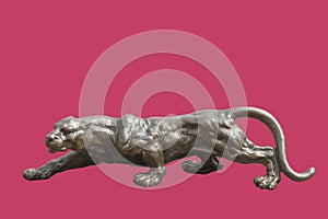 Bronze figure of lioness