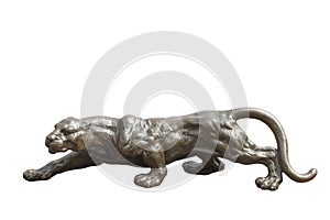 Bronze figure of lioness