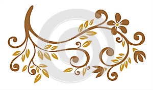 Bronze floral pattern