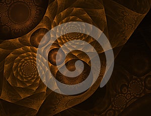 Bronze fractal illustration