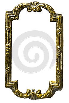 Bronze Frame ornate isolated photo