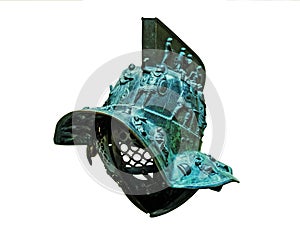 Bronze gladiator`s helmet