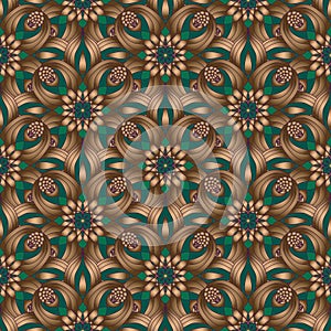 Bronze gradient seamless pattern