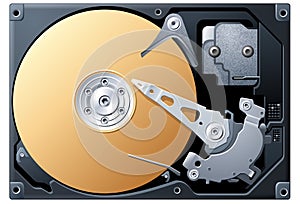 Bronze Hard Disk Drive photo