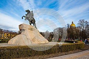 Bronze Horseman, Equestrian statue of Peter the Great - Saint Petersburg, Russia