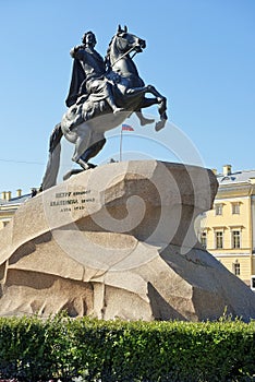 Bronze Horseman, equestrian statue of Peter the Great in Saint Petersburg