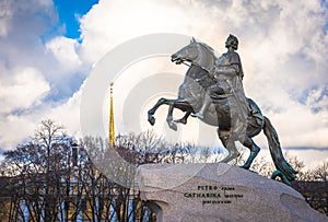 Bronze Horseman monument, Saint Petersburg, Russia