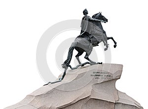 The Bronze Horseman monument in St Petersburg